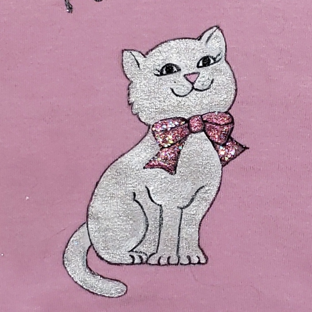 Light pink  shirt handpainted by me !